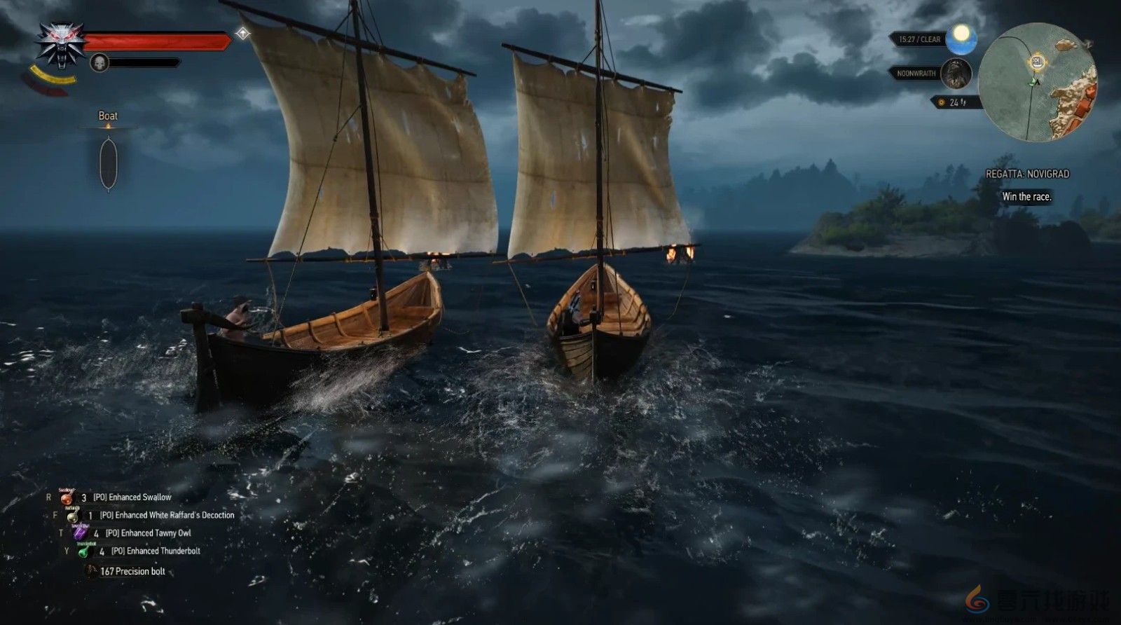 玩家恢复《巫师3》被删内容 赛船小游戏得以重见光明(图2) 玩家恢复《巫师3》被删内容 赛船小游戏得以重见光明(图2)