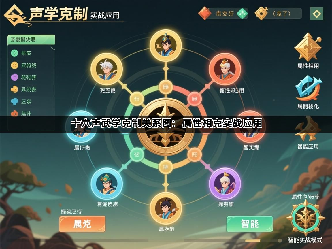十六声武学克制关系图：属性相克实战应用