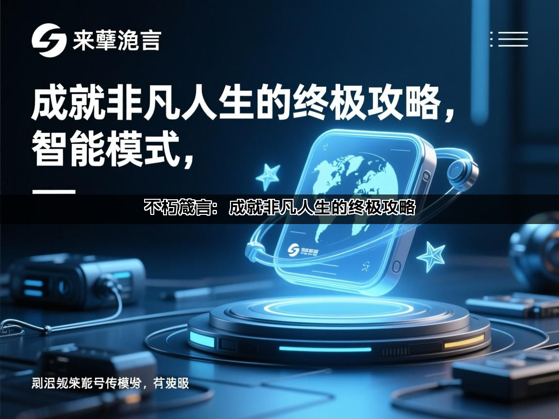 不朽箴言：成就非凡人生的终极攻略